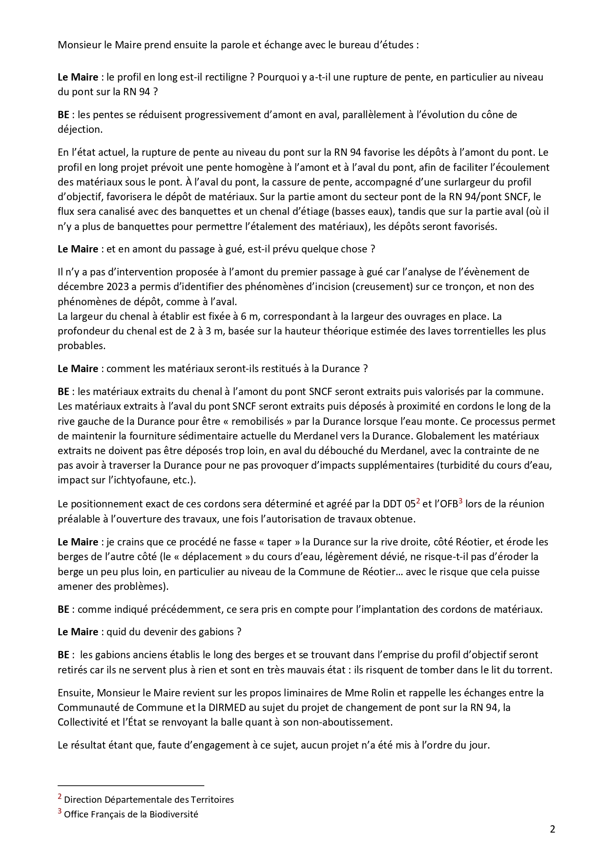 Merdanel compte rendu