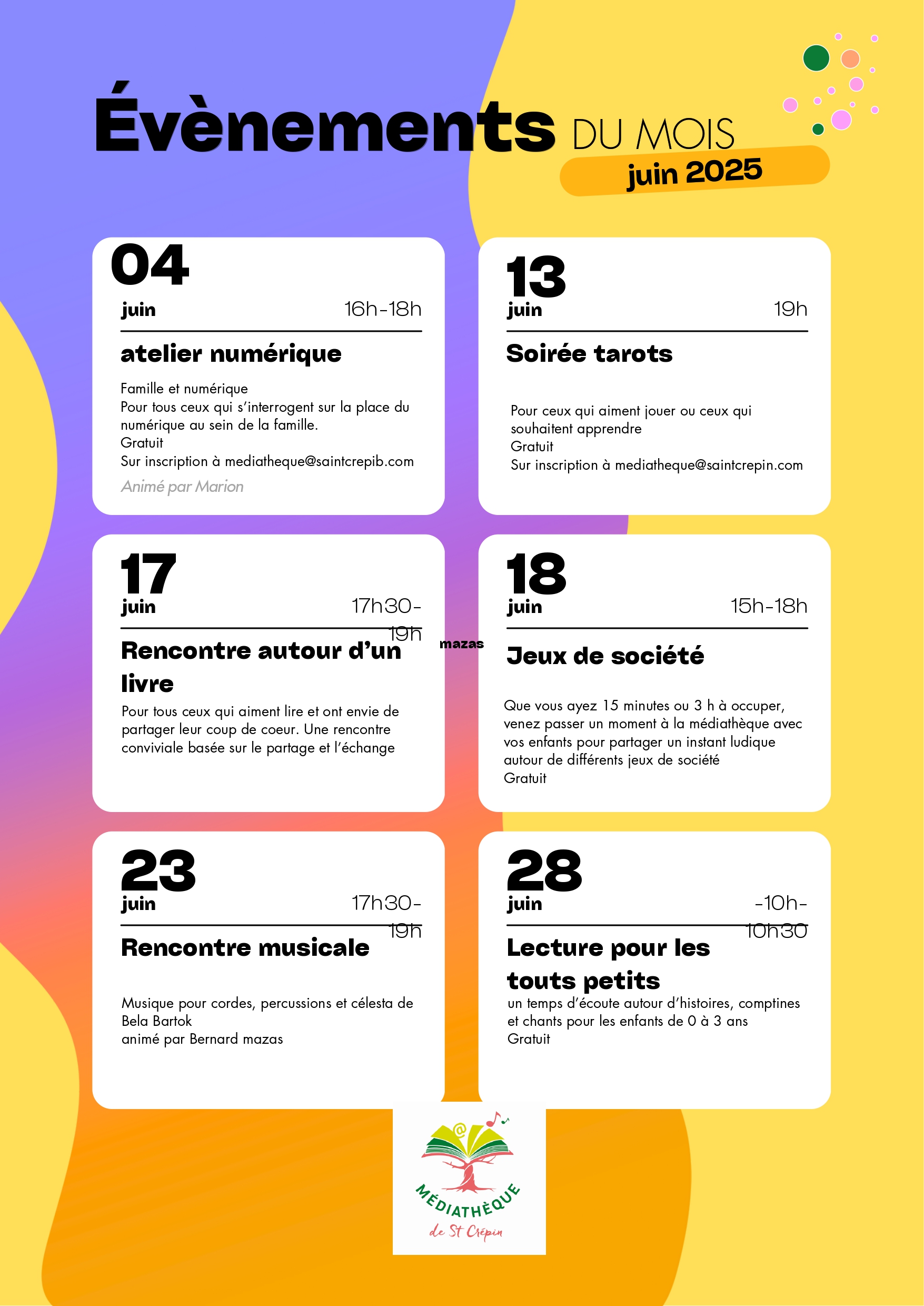 animation médiathèque 