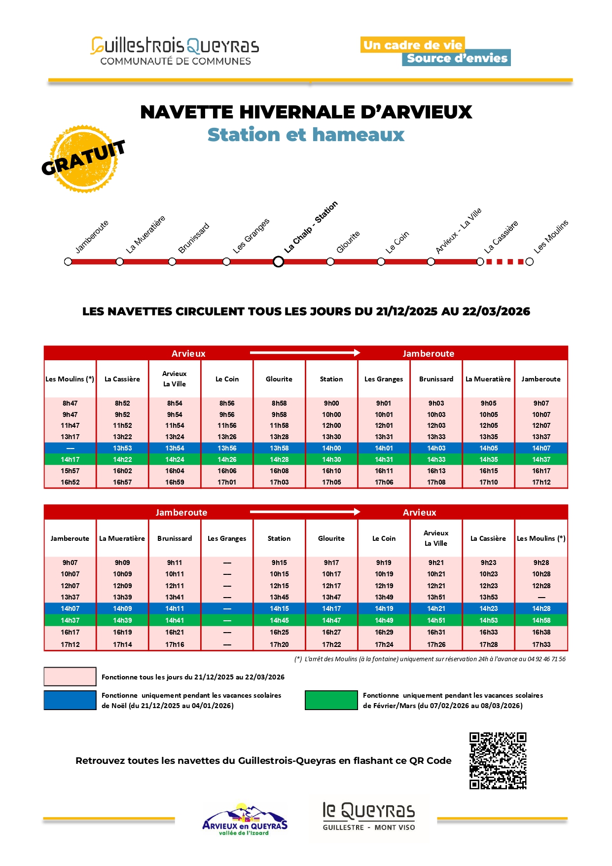 Navette Arvieux Navette Arvieux