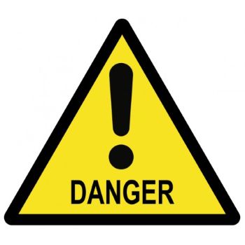 Logo panneau danger pictogramme