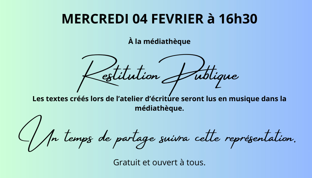 animation médiathèque animation médiathèque